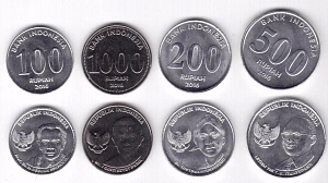 Индонезия, 2016. Национальные Герои, 100-1000 рупий, 4 монеты